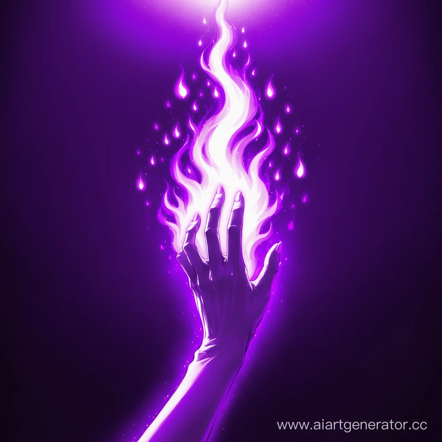 Mystical-Hand-with-Hovering-Violet-Flame