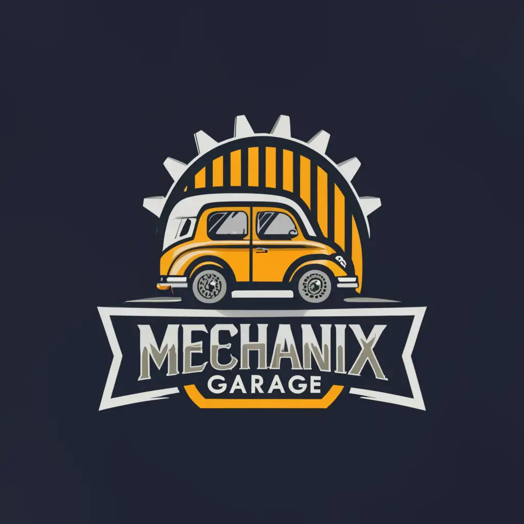 LOGO-Design-For-Mechanix-Garage-Industrial-Elegance-with-Car-Elevator-Icon
