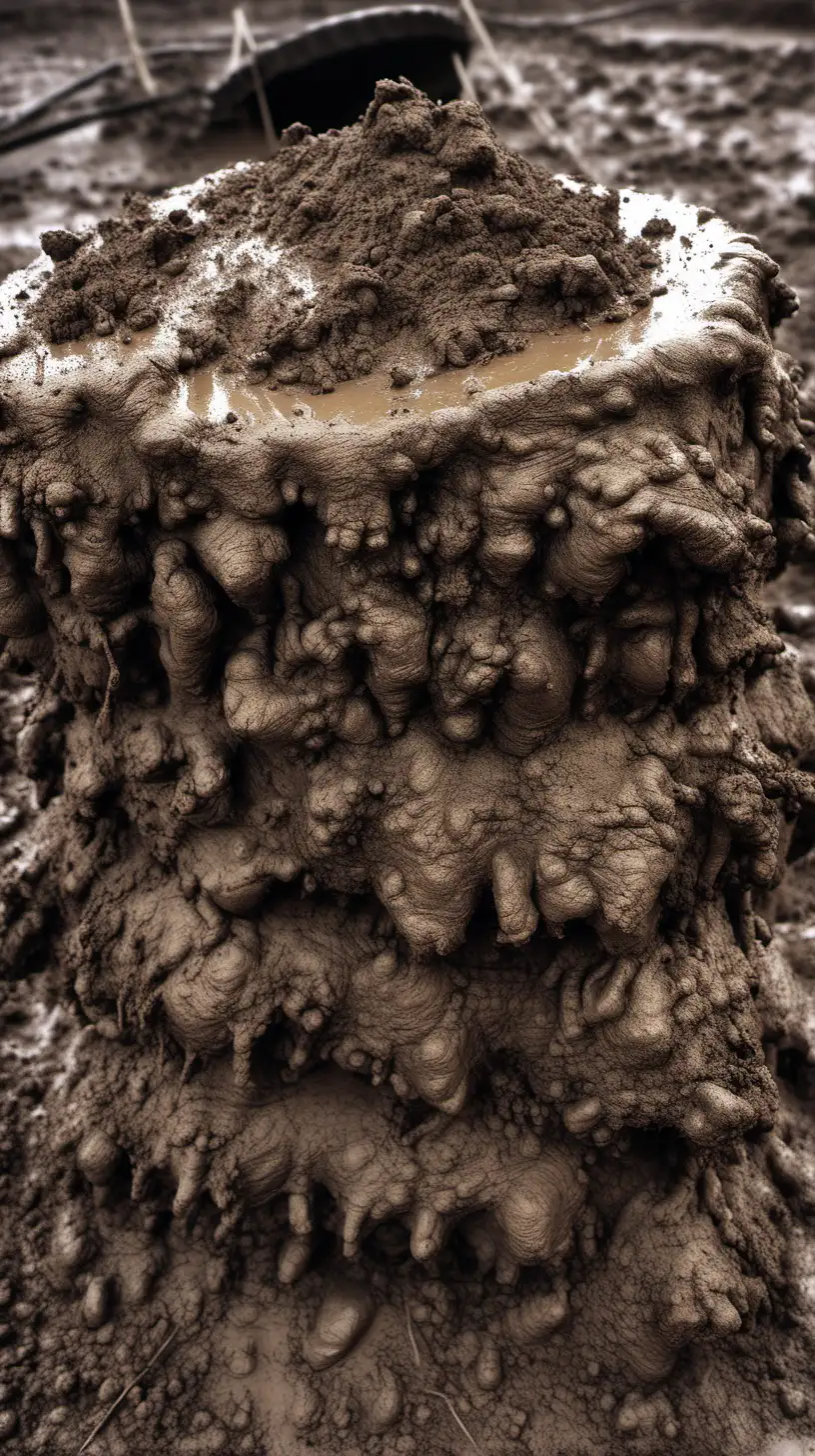 crusty pile of mud