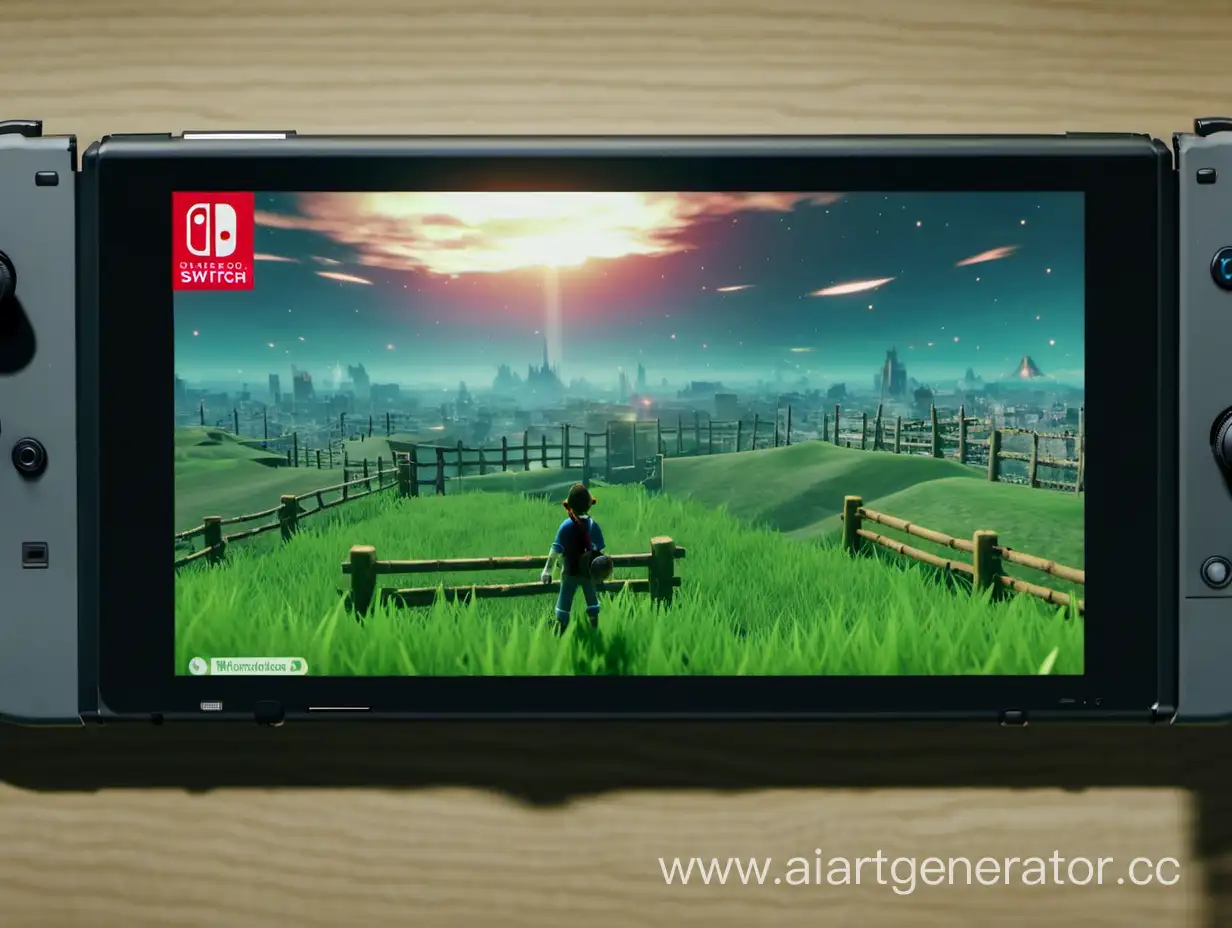 Vibrant-Nintendo-Switch-Screen-with-Multicolor-Gameplay