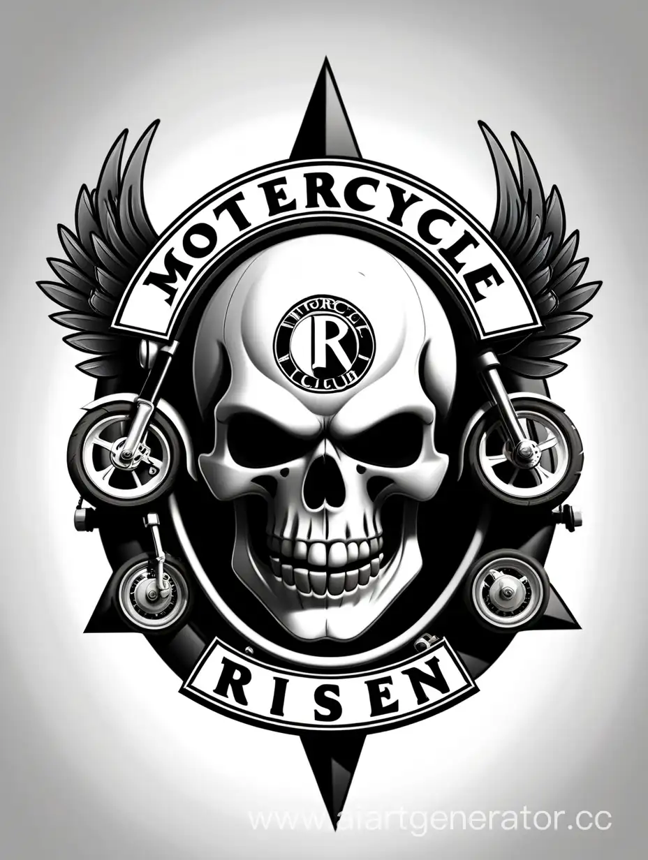 Логотип мотоклуба "Восставшие" банда байкеров супер крутая и опасная
