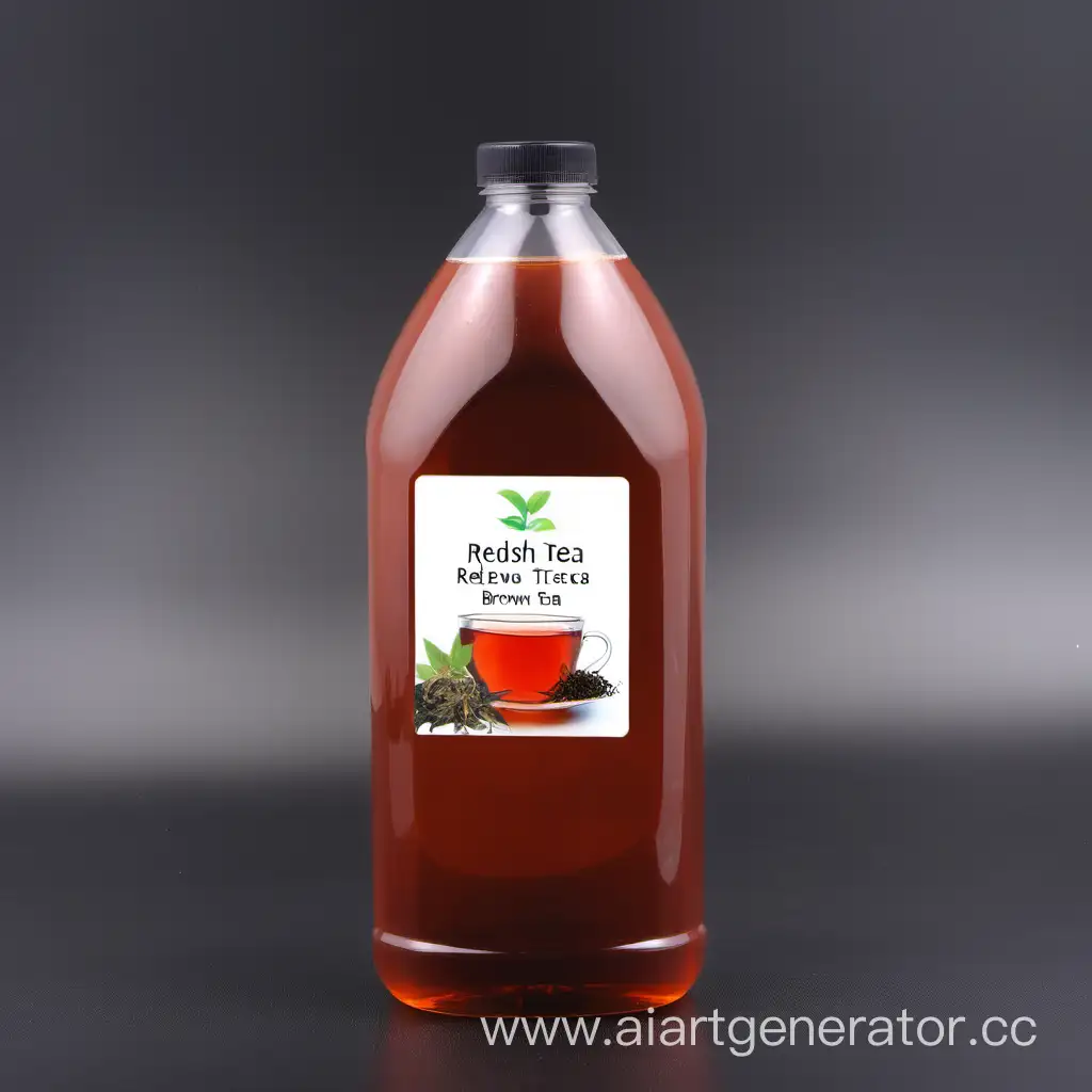 Herbal tea extract bottle package 1 L (redish brown tea)