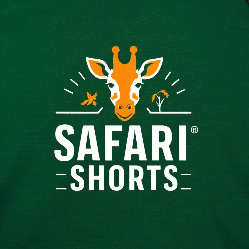 LOGO-Design-For-Safari-Shorts-Playful-Giraffe-Theme-with-Unique-Typography