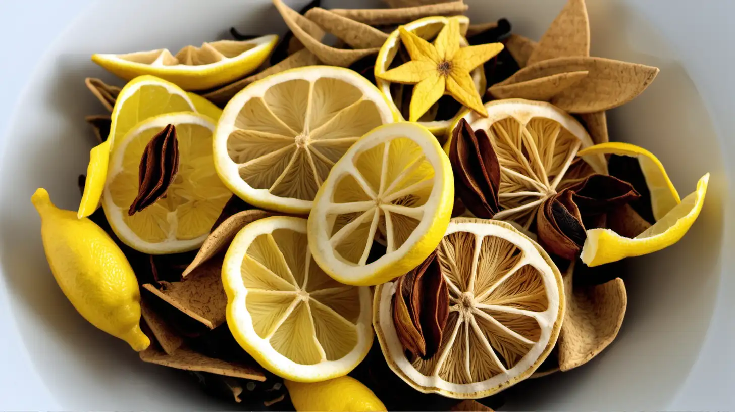 Exquisite Dry Lemon Peel Potpourri for Aromatic Home Decor