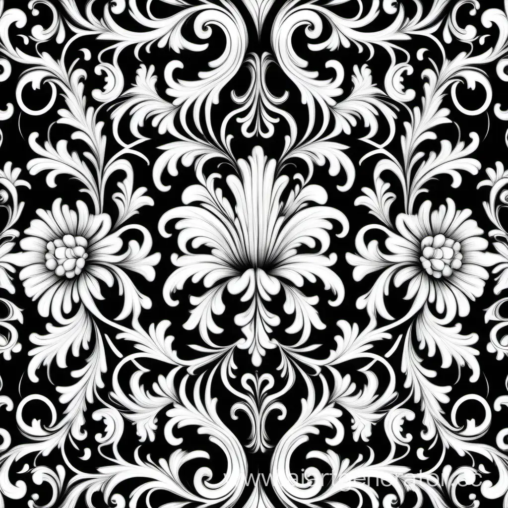 Elegant-Baroque-Floral-Pattern-in-Monochrome-Vector-Illustration
