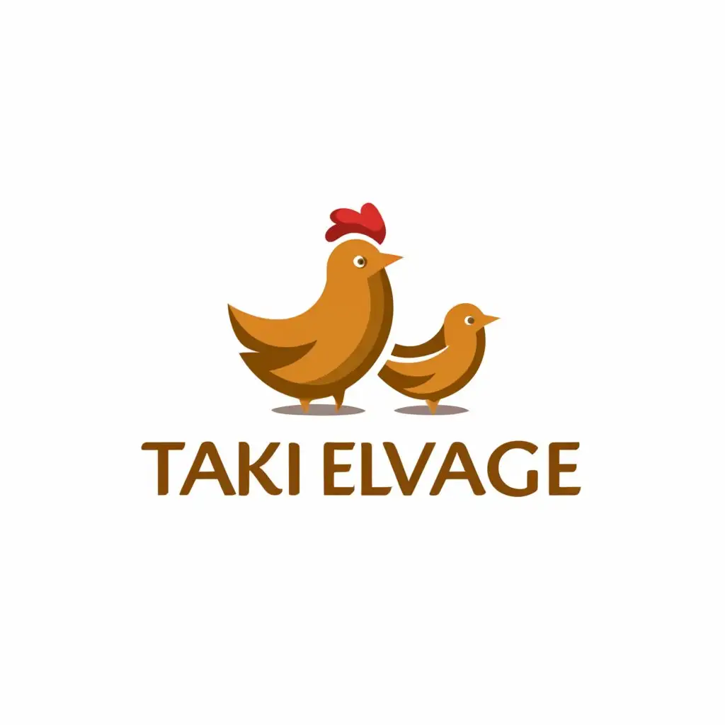 LOGO-Design-for-Taki-Elvage-Hens-Chicks-Symbol-with-Moderate-Aesthetic-for-Animal-Pets-Industry