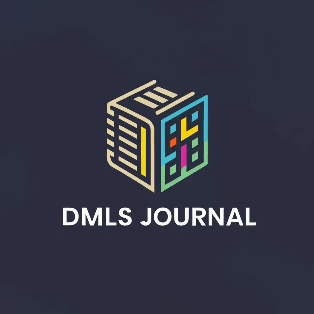 a logo design,with the text "DMLS JOURNAL", main symbol:Book,Moderate,be used in Technology industry,clear background