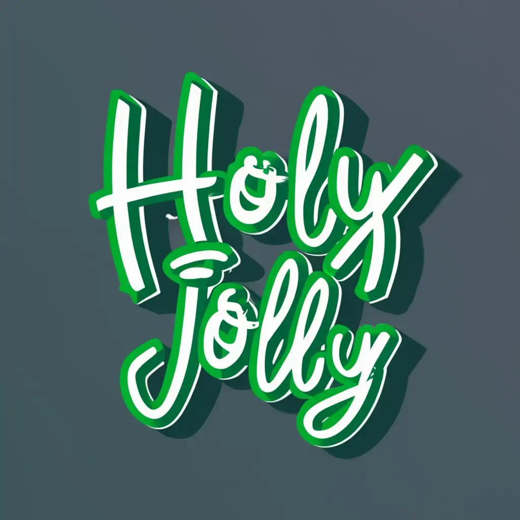 logo, NEON CANDY MARIJUANA, with the text "Holy Jolly", typography