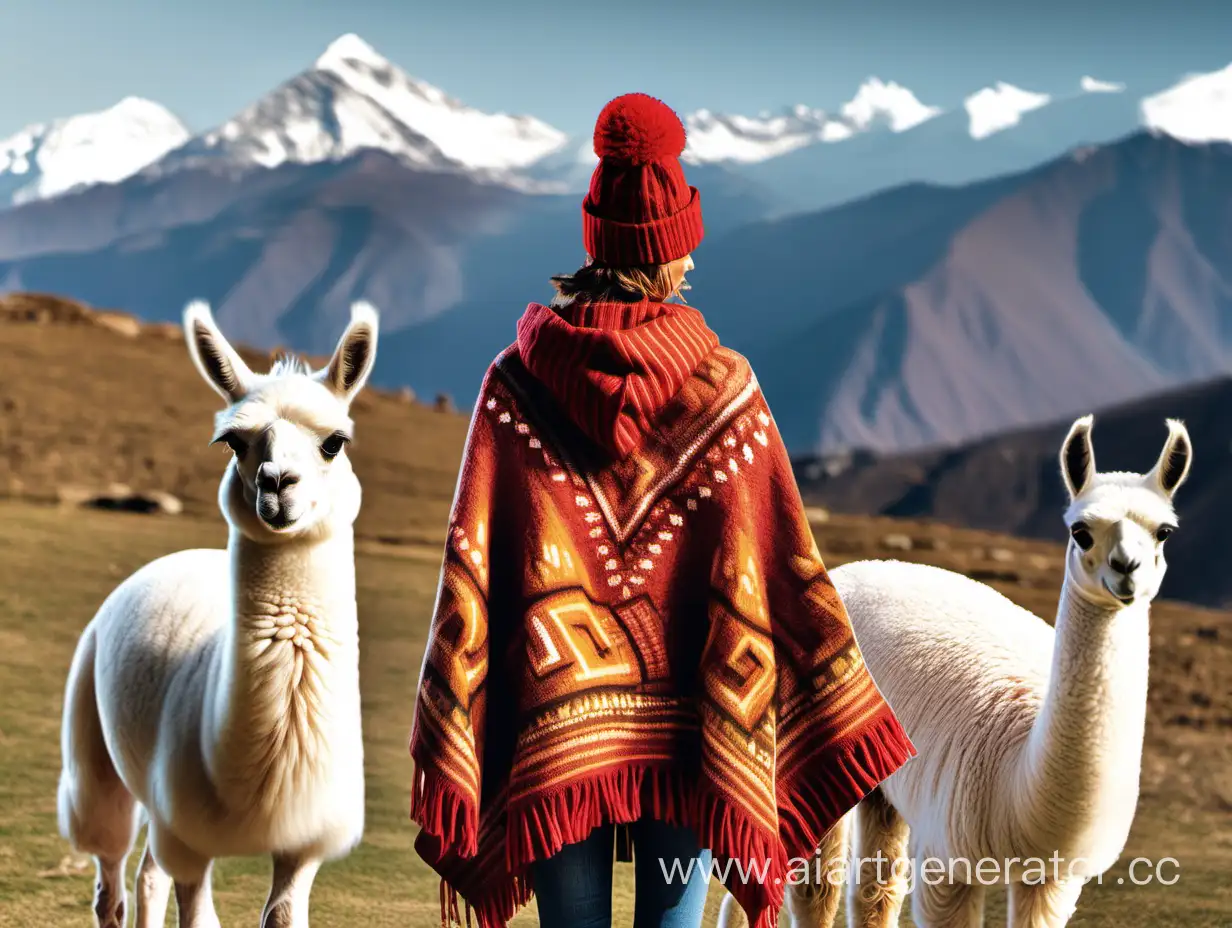 EcoFriendly-Llama-Wool-Ponchos-LimitedTime-Offer-with-Free-Beanie-Gift