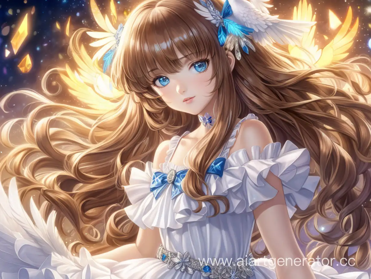 Ethereal-Anime-Girl-with-Firebird-Companion-in-Enchanting-Attire