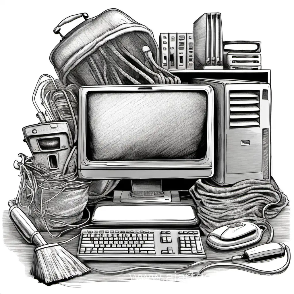 Realistic-HandDrawn-Illustration-of-Computer-Cleaning