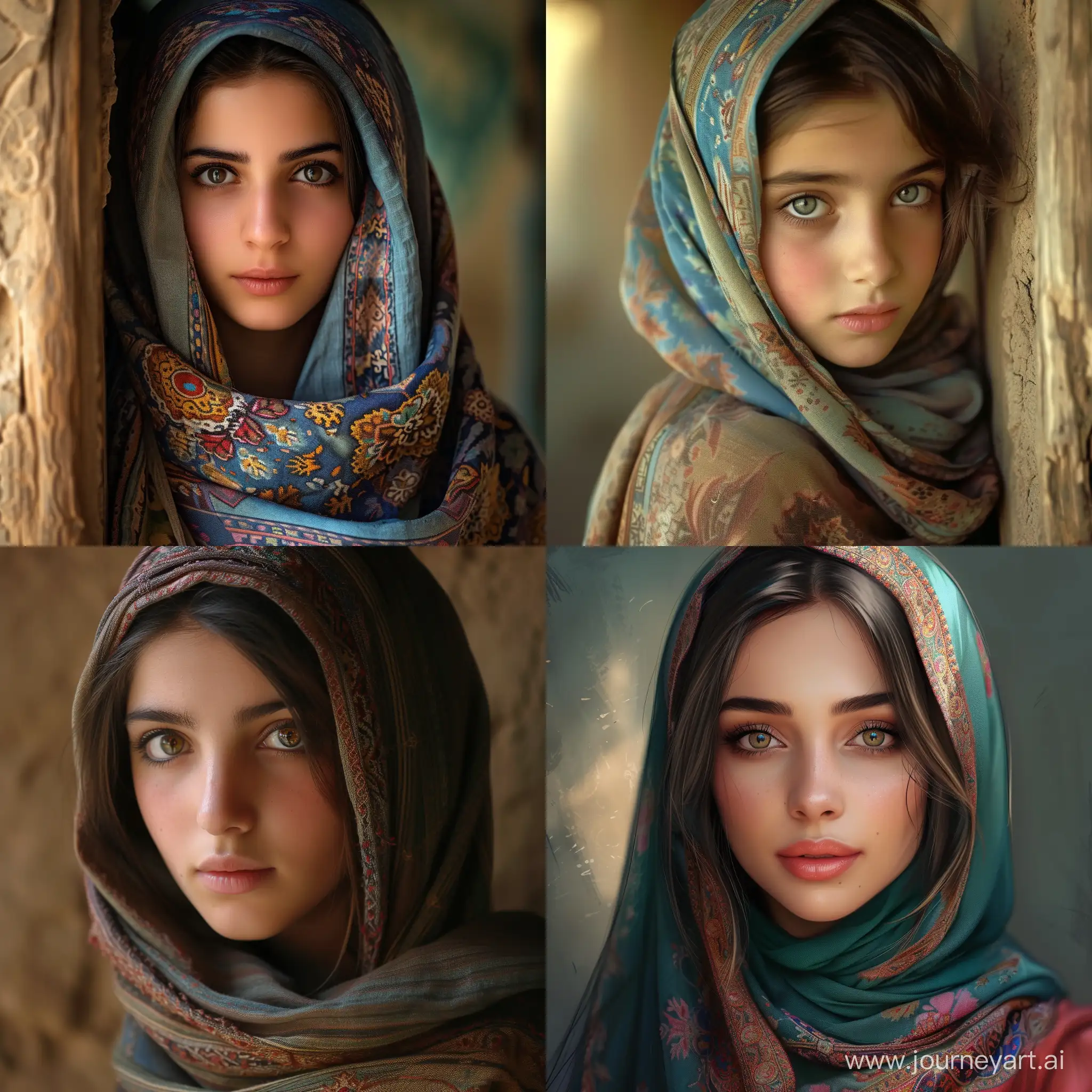 Iranian-Girl-in-Traditional-Attire-Vibrant-Cultural-Portrait