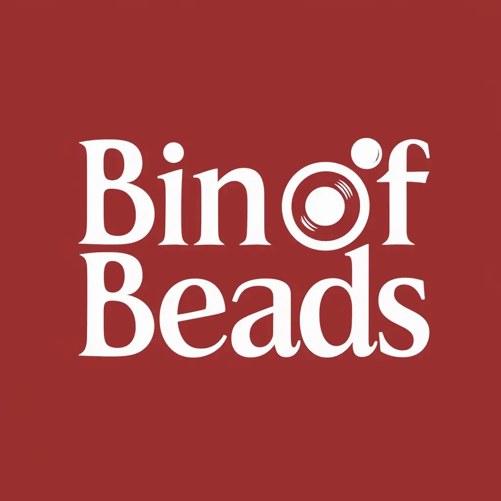 logo, Accessories female, with the text "BinofBeads", typography