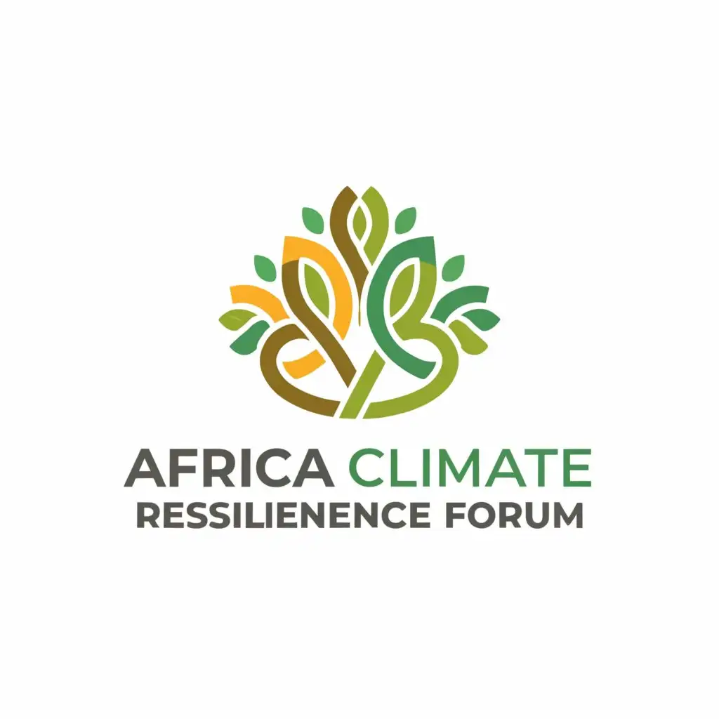 a logo design,with the text "Africa Climate Resilience Forum", main symbol:trees, map of Africa,complex,be used in Nonprofit industry,clear background