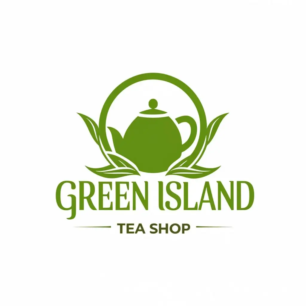 logo for tea shop named Green island