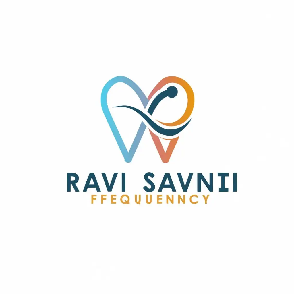 logo, healiing frequency, with the text "ravi savani", typography, be used in Medical Dental industry