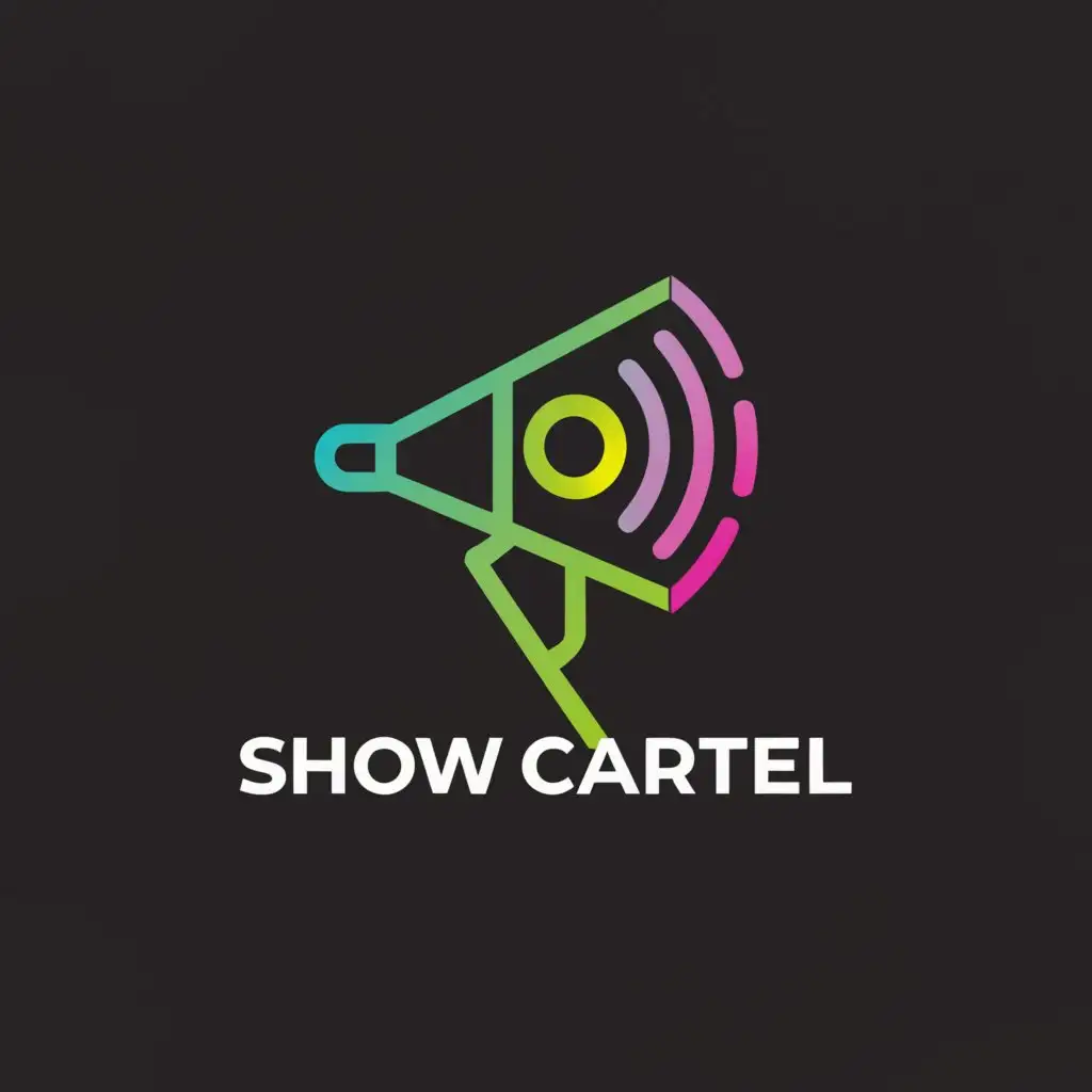 a logo design,with the text "show cartel", main symbol:professional light and sound show,Moderate,clear background