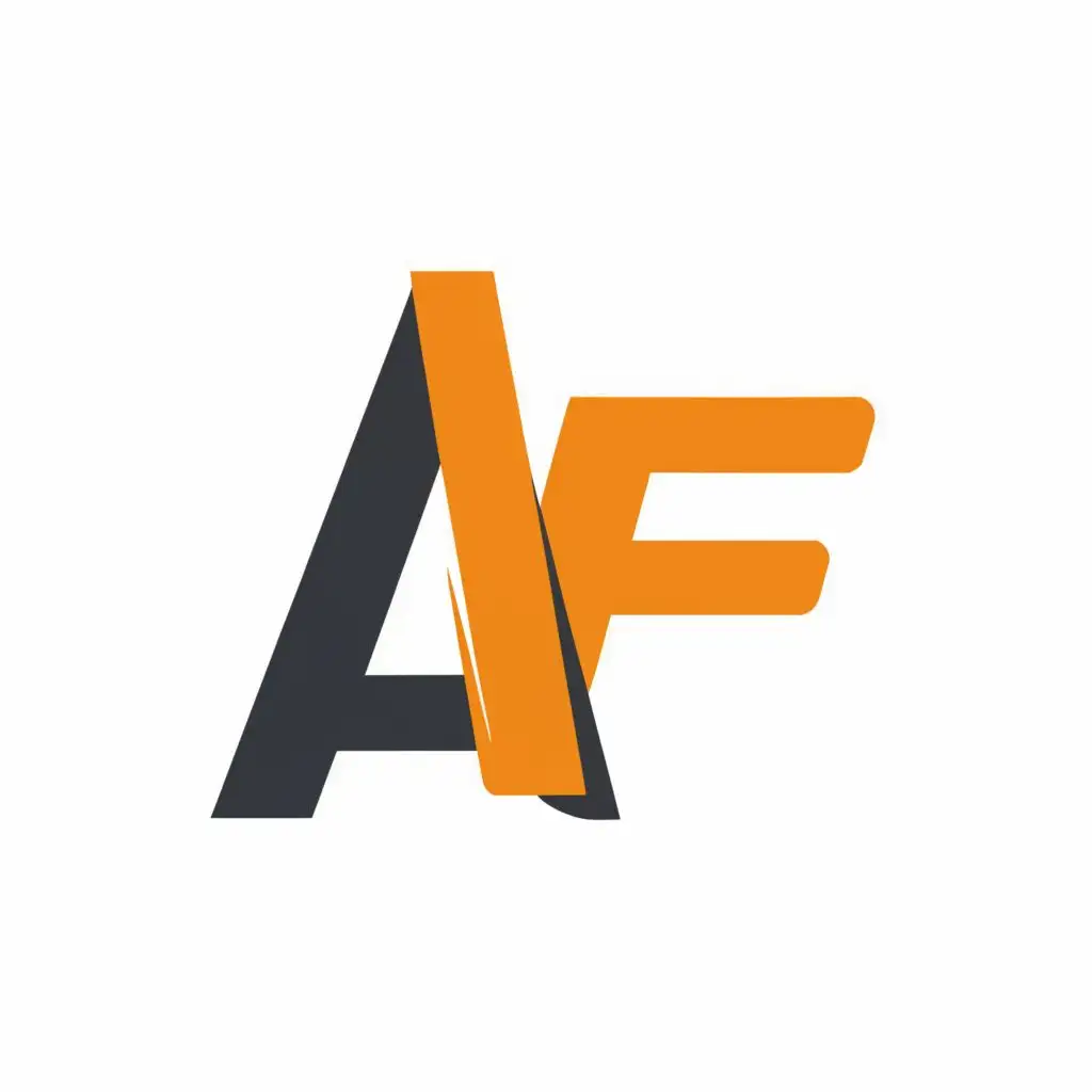 logo, AF, with the text "AF", typography, be used in Internet industry