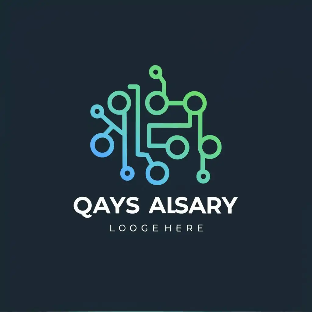 logo, code, with the text "Qays Alsary", typography, be used in Technology industry