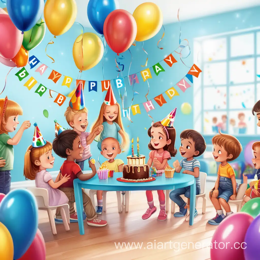 Playful-Children-Celebrating-Birthday-in-Vibrant-Playroom