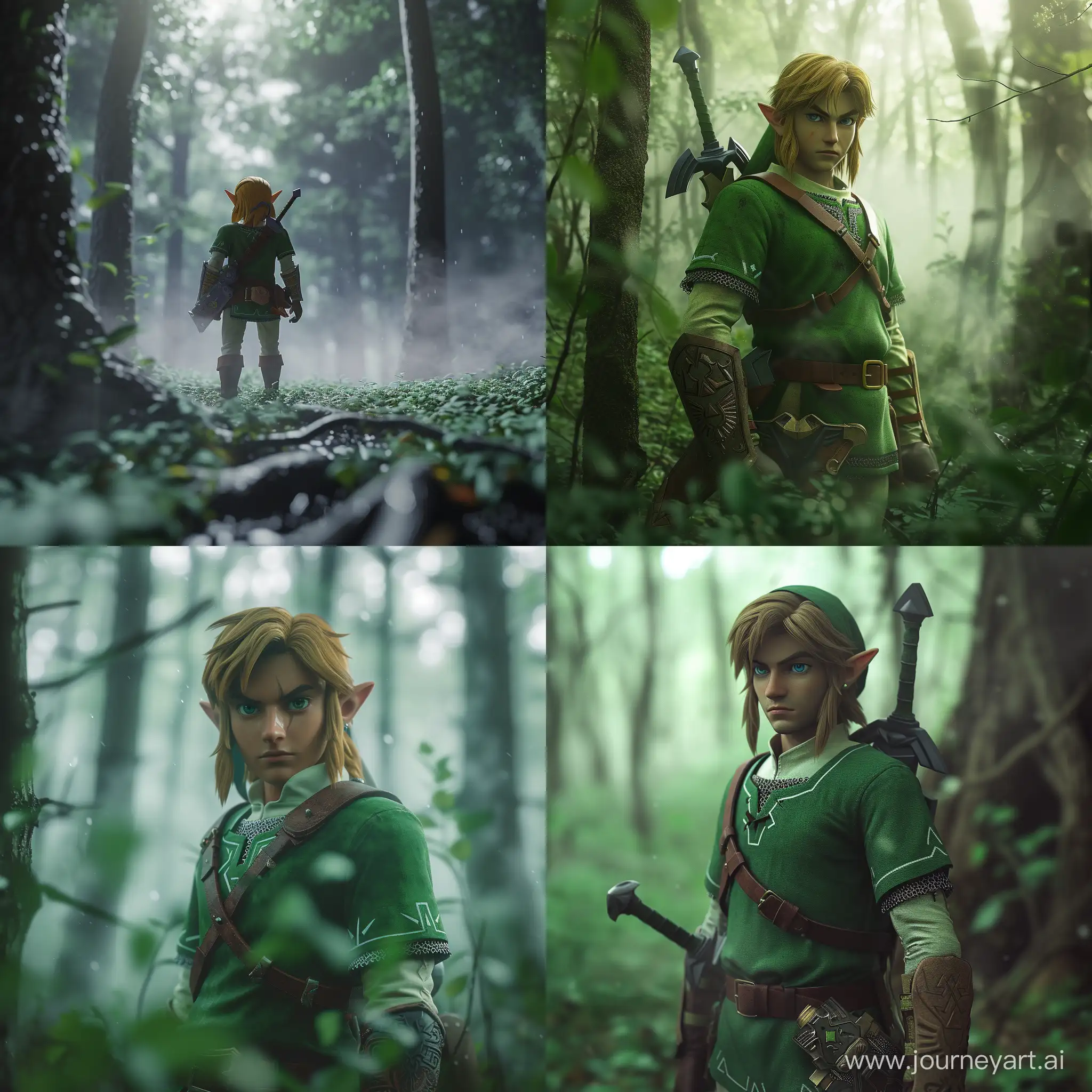 Realistic-Zelda-Character-in-Enchanted-Forest-with-Mist