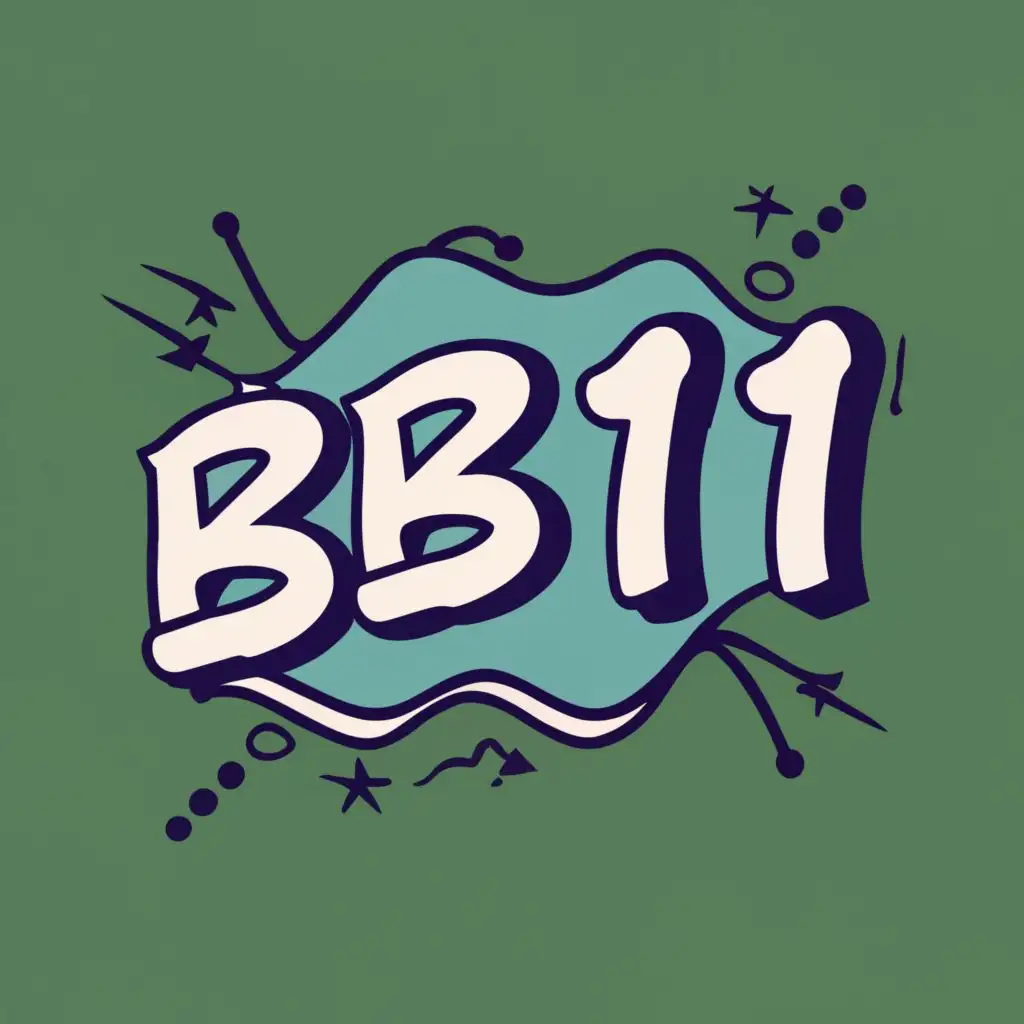 logo, BB11, with the text "BigBos11", typography, be used in Technology industry