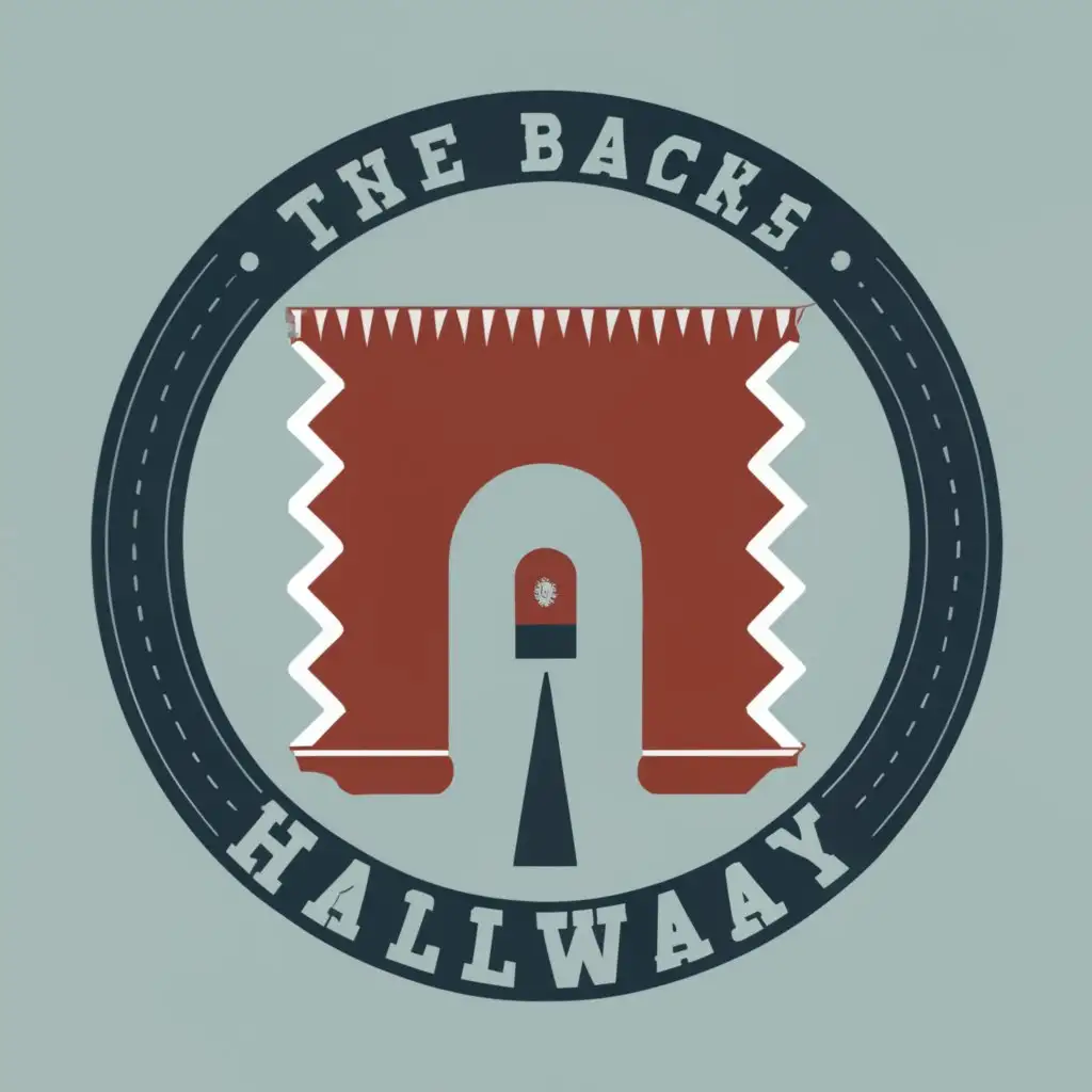 logo, the backrooms hallway, with the text "Hall", typography