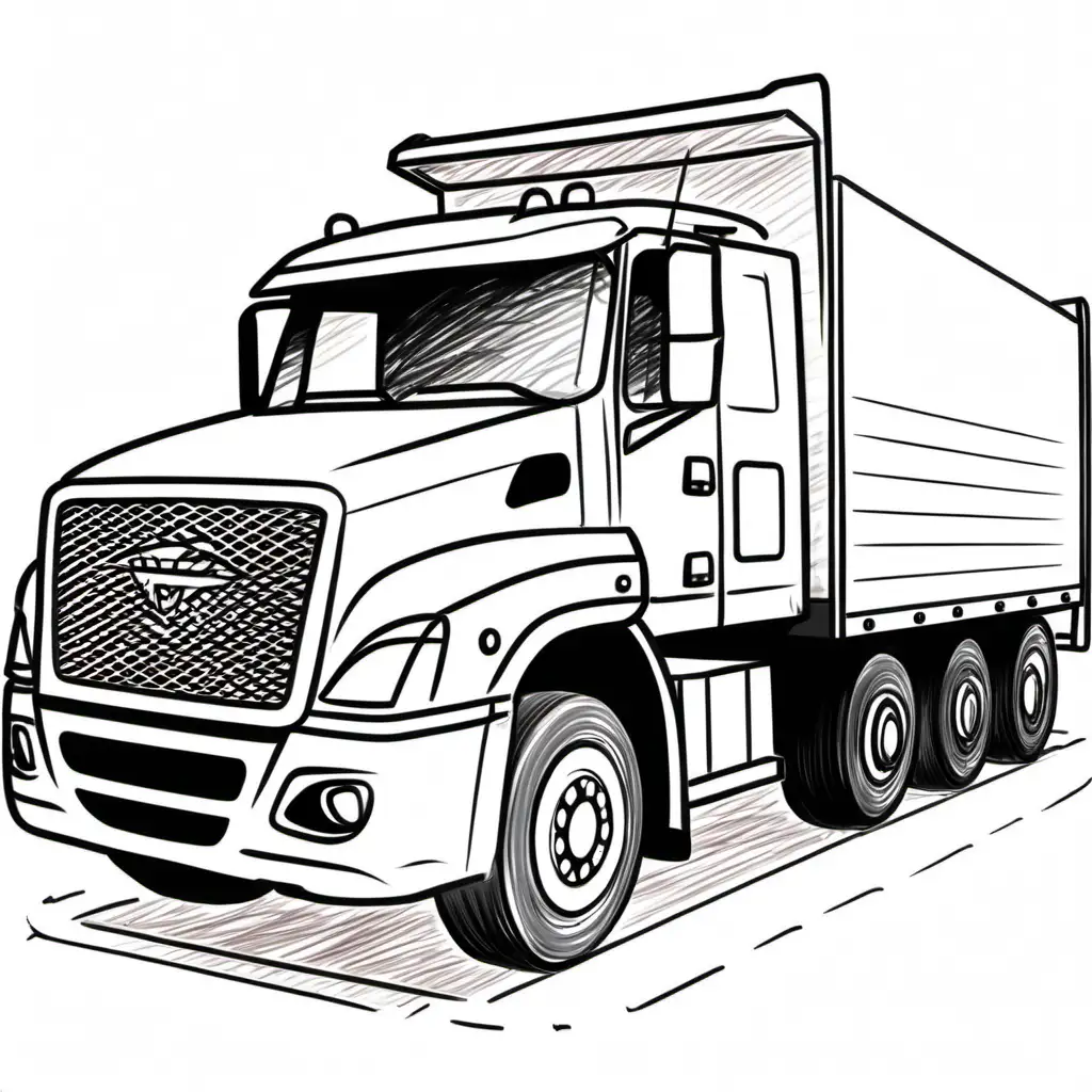 нарисуй сервис 
грузовых автомобилей