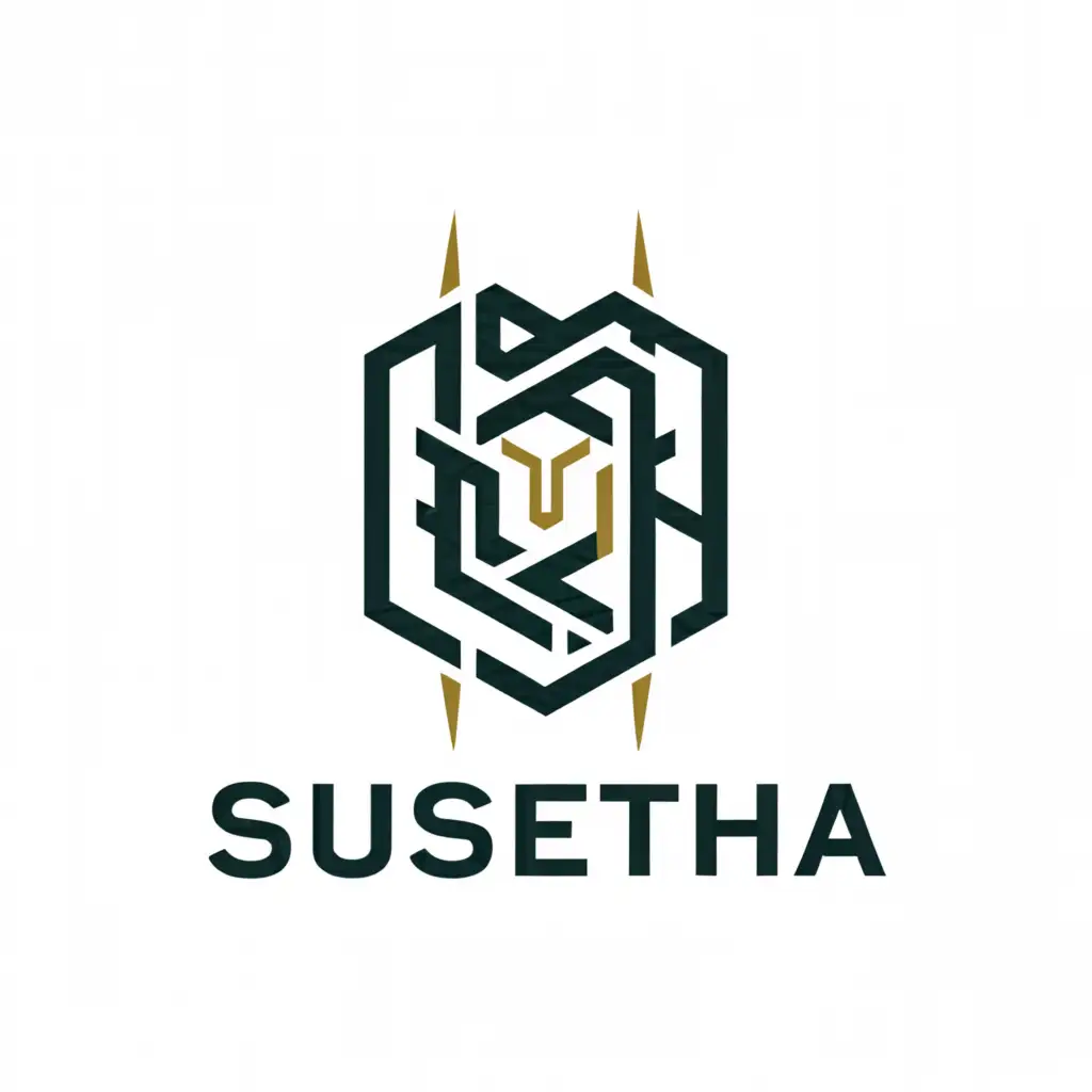 a logo design,with the text "Suseetha", main symbol:beautiful,complex,be used in Technology industry,clear background