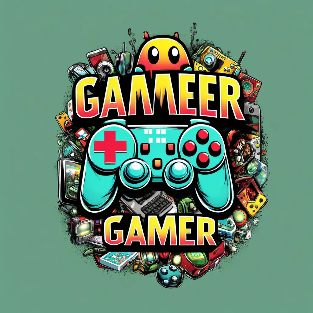 gamer cool creative design for tshirt