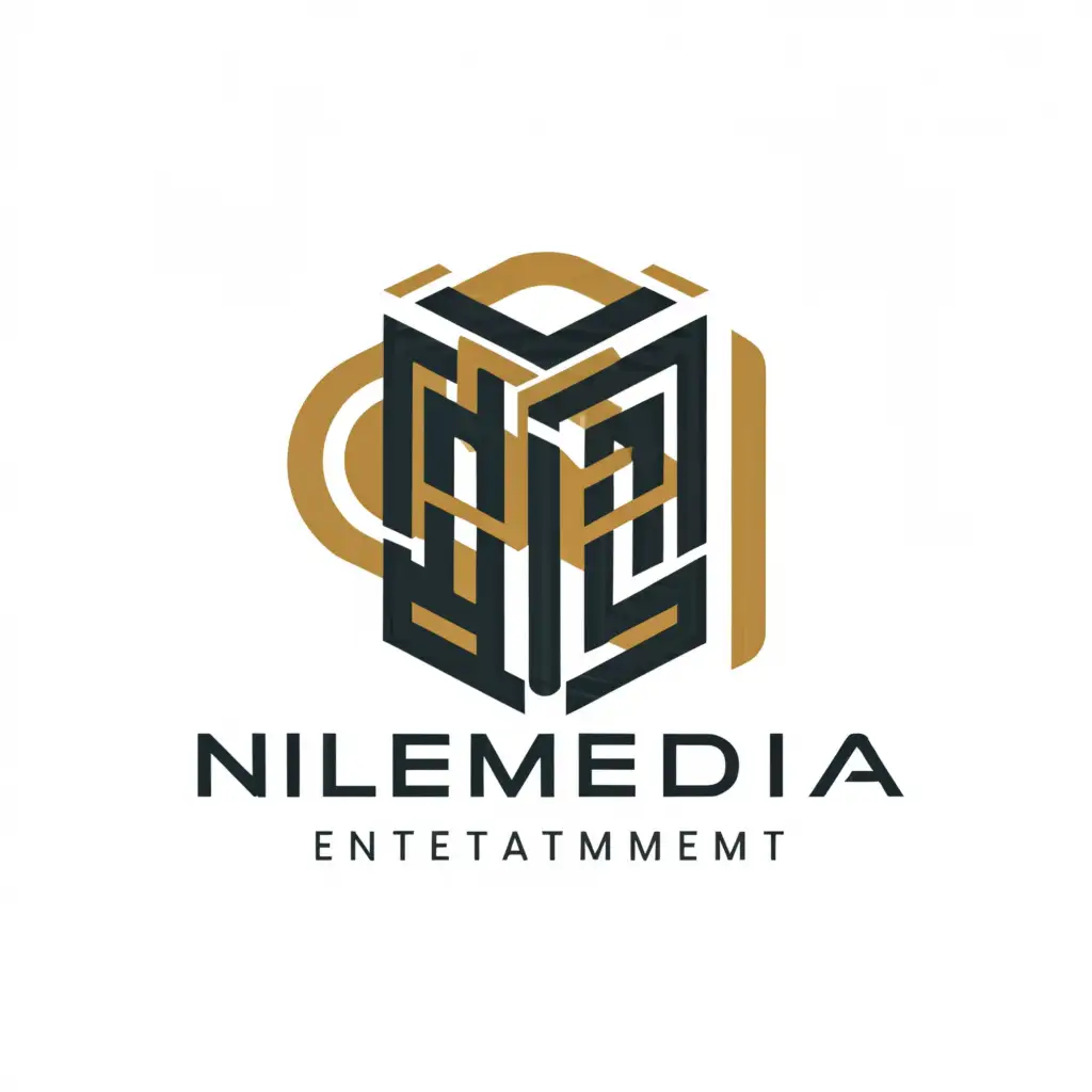 a logo design,with the text "NILE MEDIA", main symbol:Cylinder,complex,be used in Entertainment industry,clear background