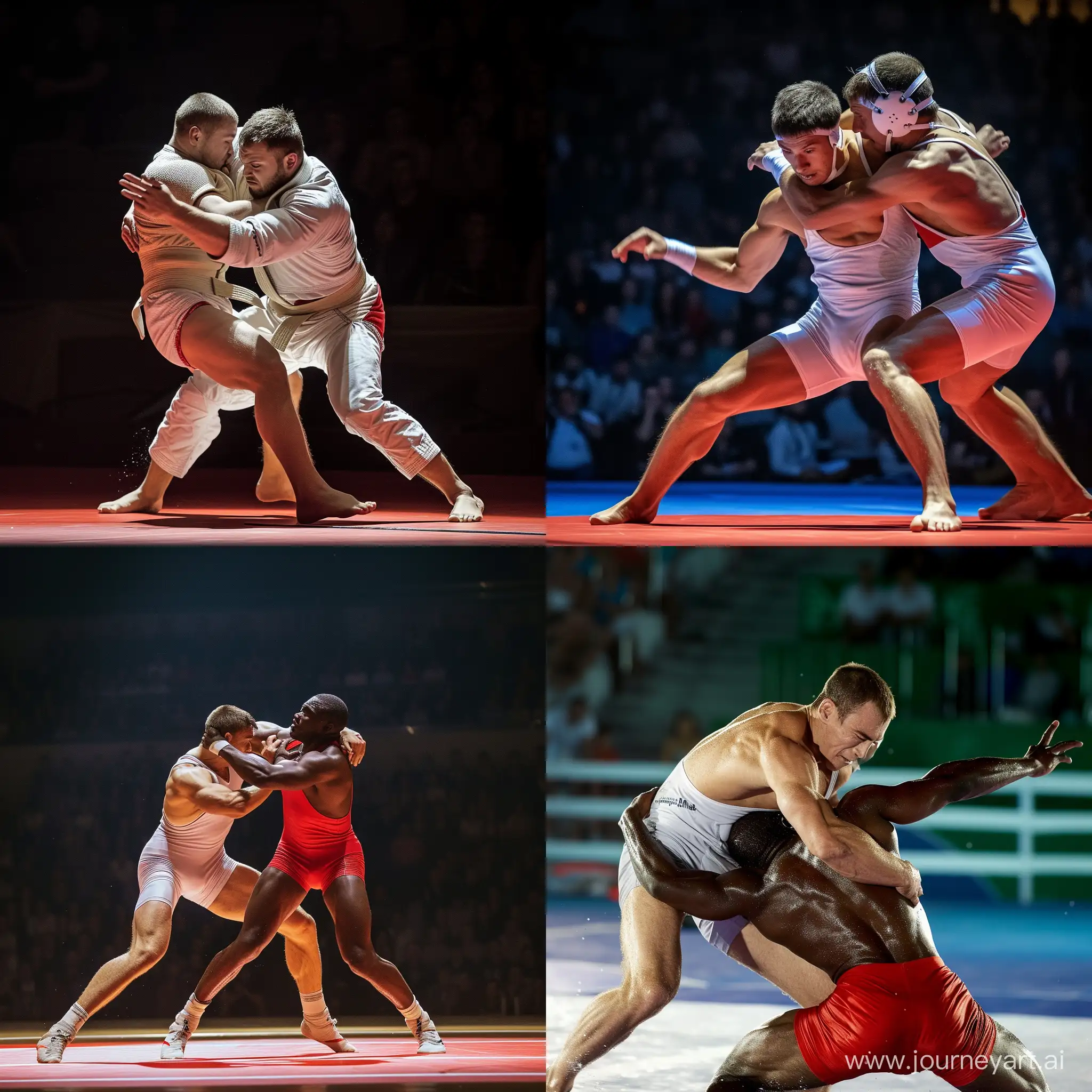 Two-Sambo-Wrestlers-Throwing-Each-Other-in-Intense-Match