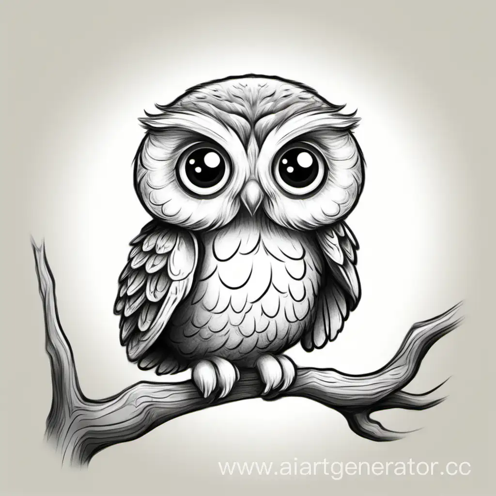 Charming-Miniature-Owl-Drawing