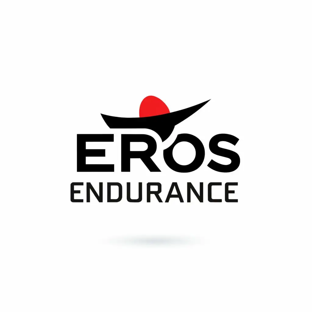 a logo design,with the text "Eros Endurance", main symbol:Thick font,Minimalistic,be used in Sports Fitness industry,clear background