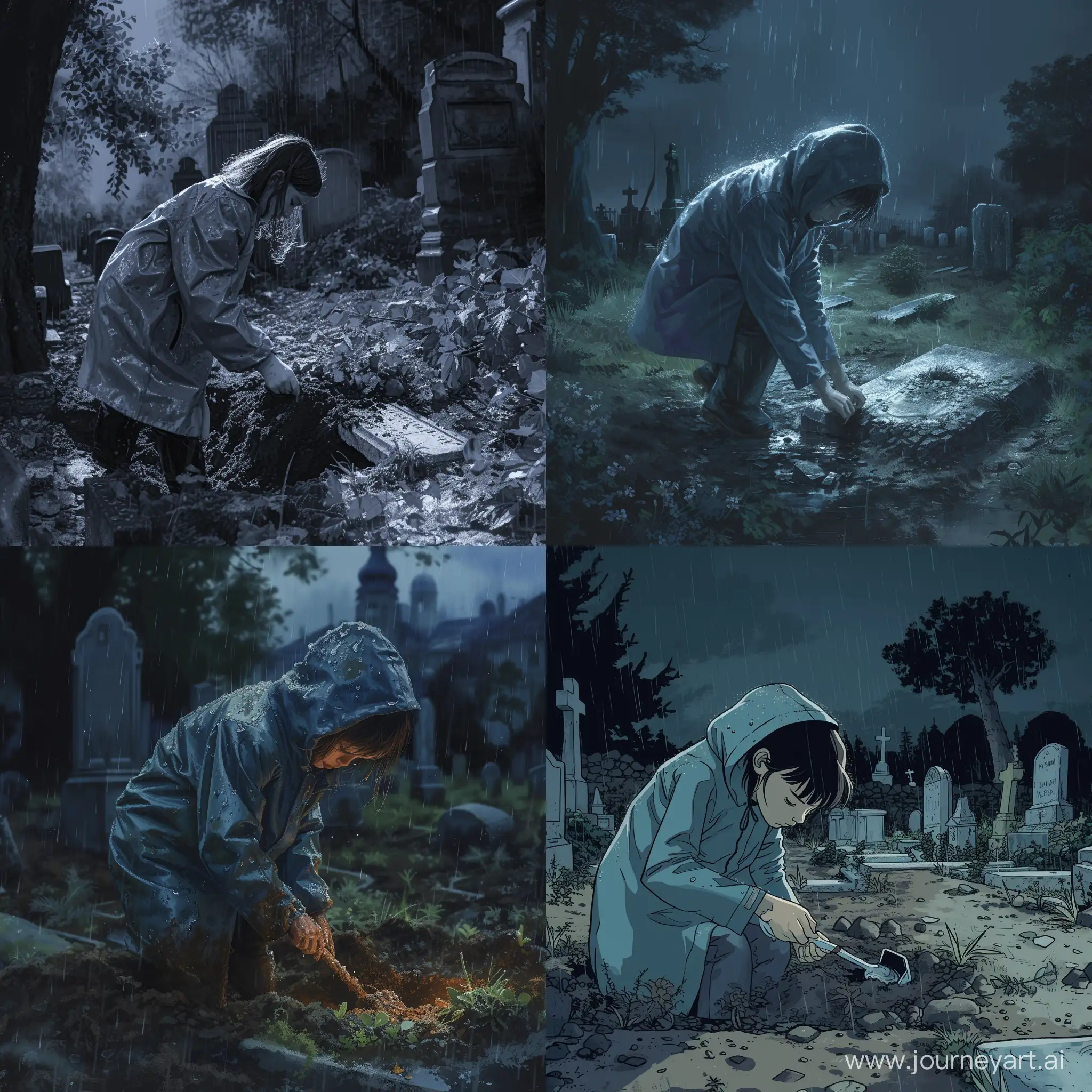 Mysterious-Grave-Digging-on-a-Rainy-Night