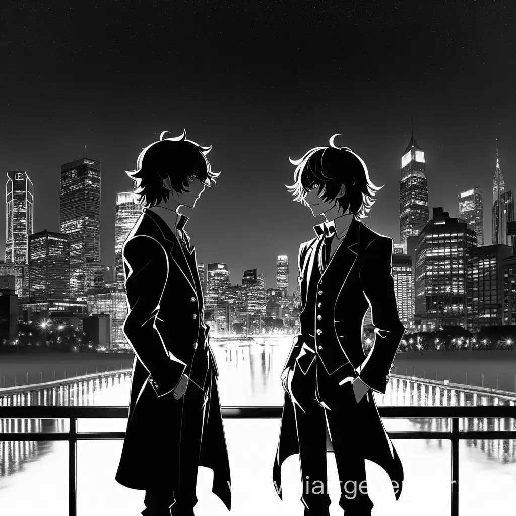 Dazai-and-Chuuya-Standoff-Noir-Encounter-in-Monochrome