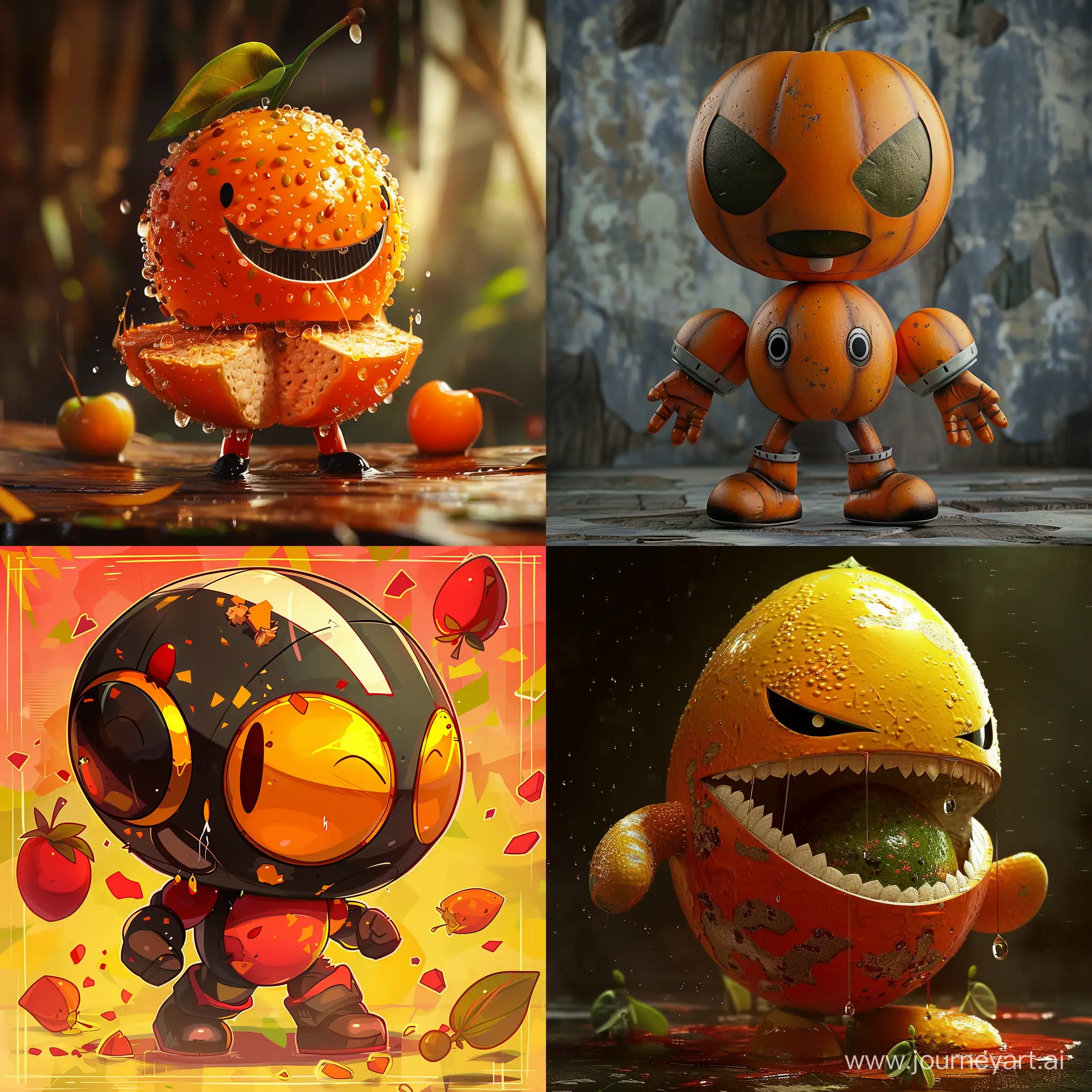 Bomberman-Transformed-Spooky-Fruit-Fusion-Trend-on-Pixiv