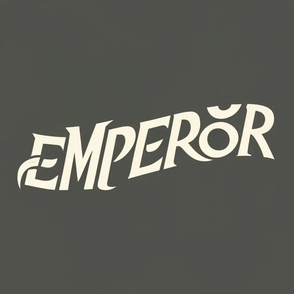 logo, Emperor text is powerful, with the text "EMPEROR", typography