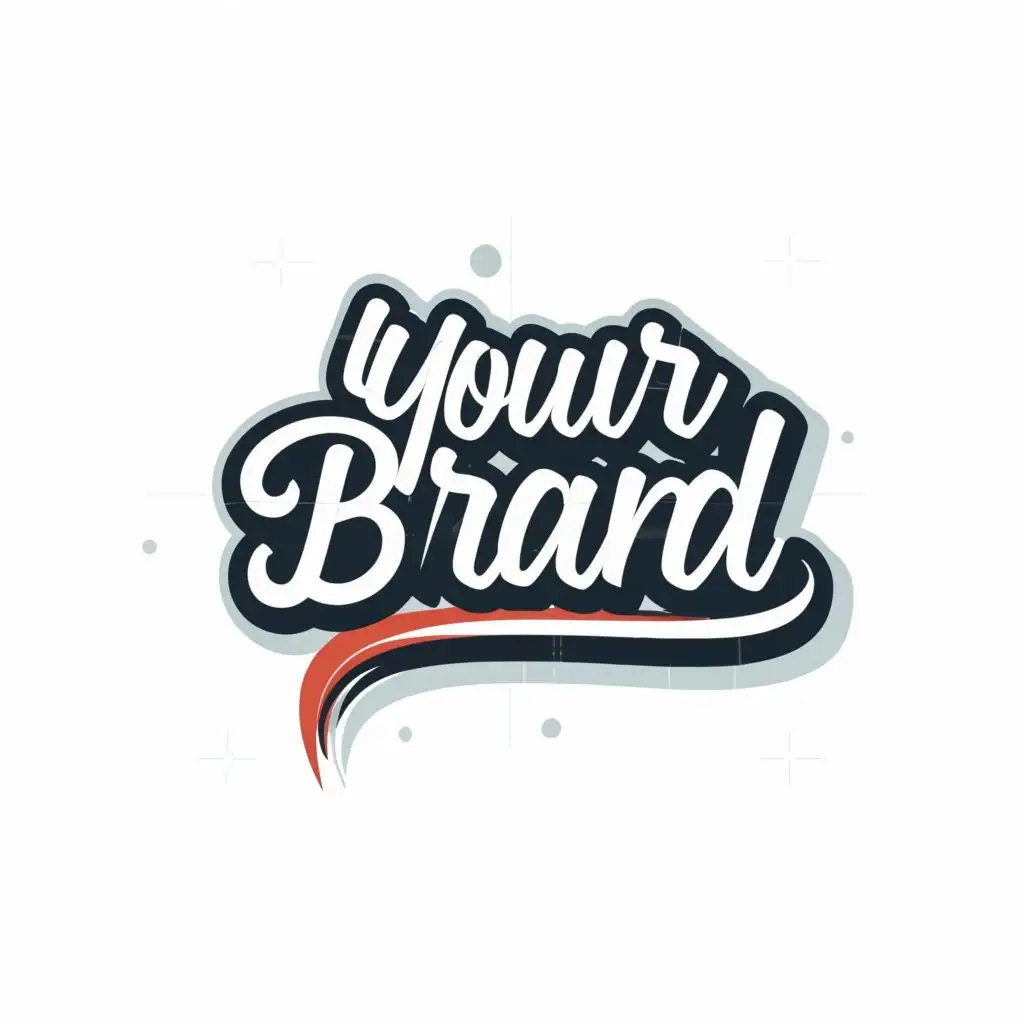 logo, simple, with the text " your brand", typography, be used in Internet industry