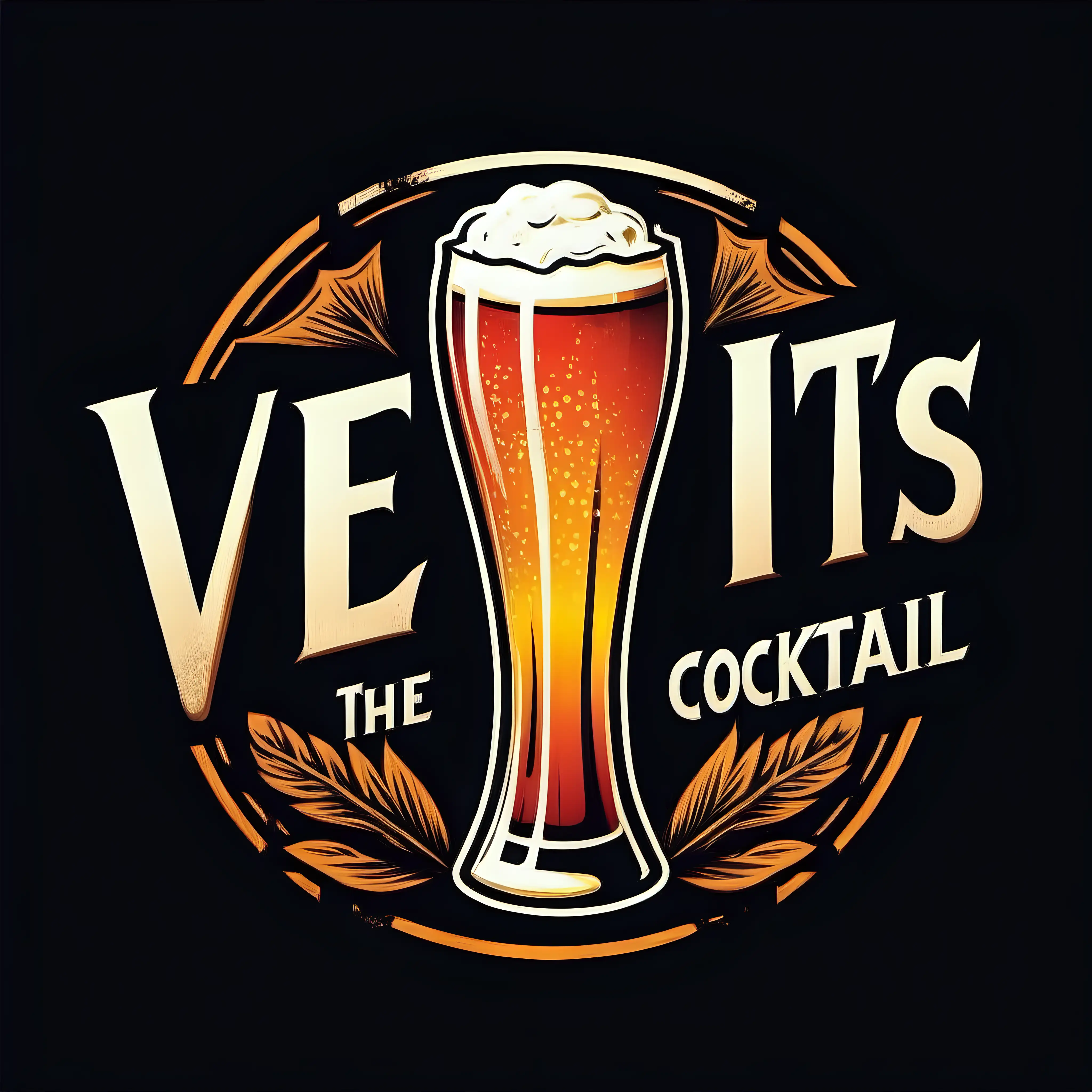 logo beer cocktail, has the word Viet's