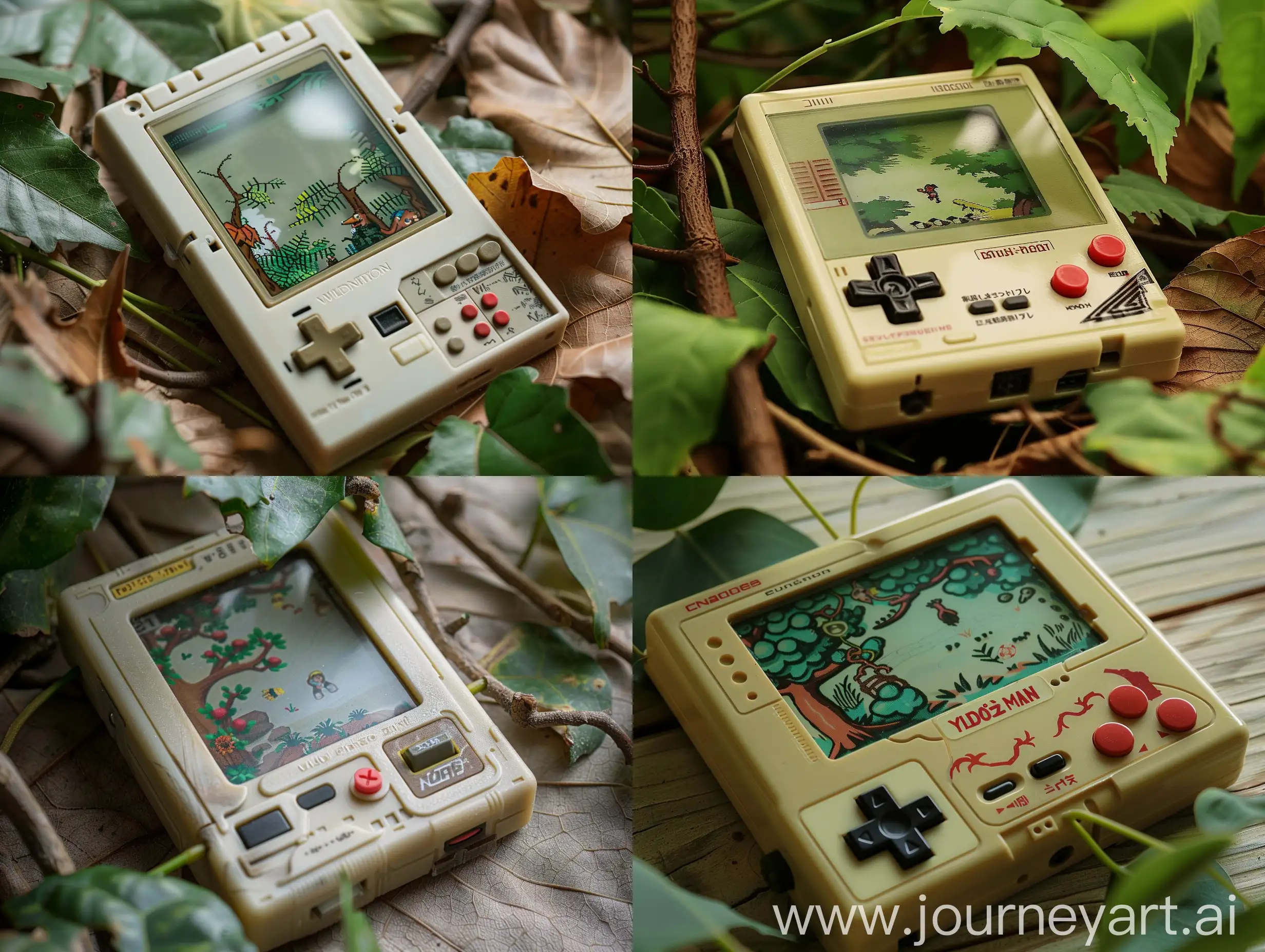 80s handheld electronic games, created by Nintendo designer Gunpei Yokoi. There is an LCD screen in the center. It is played with a button on the left and a button on the right. There are usually other buttons on it. The content of the game is about a little wild man playing in the forest. Cling to tree vines, avoid traps and save the girl