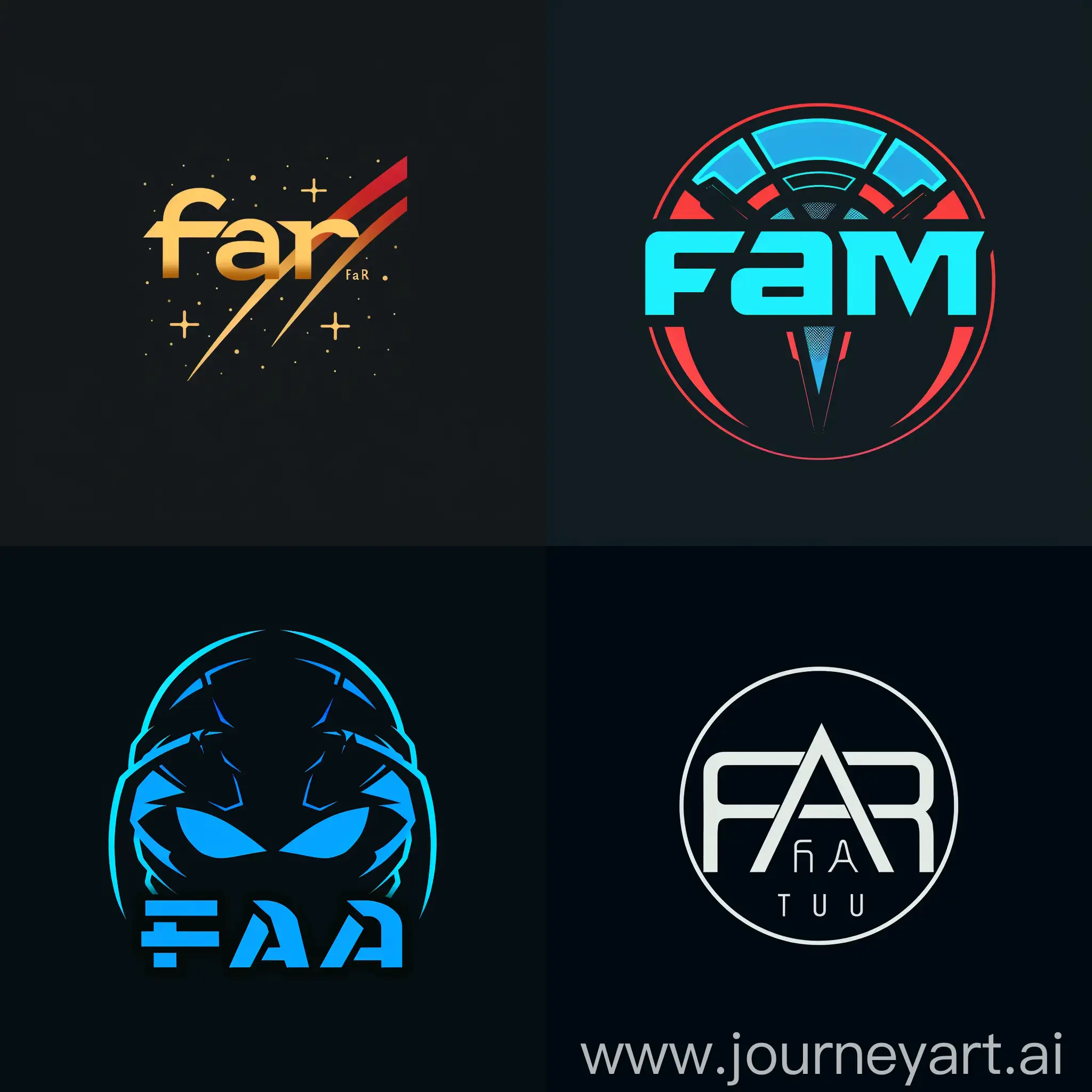 create a logo for my youtube channel named far