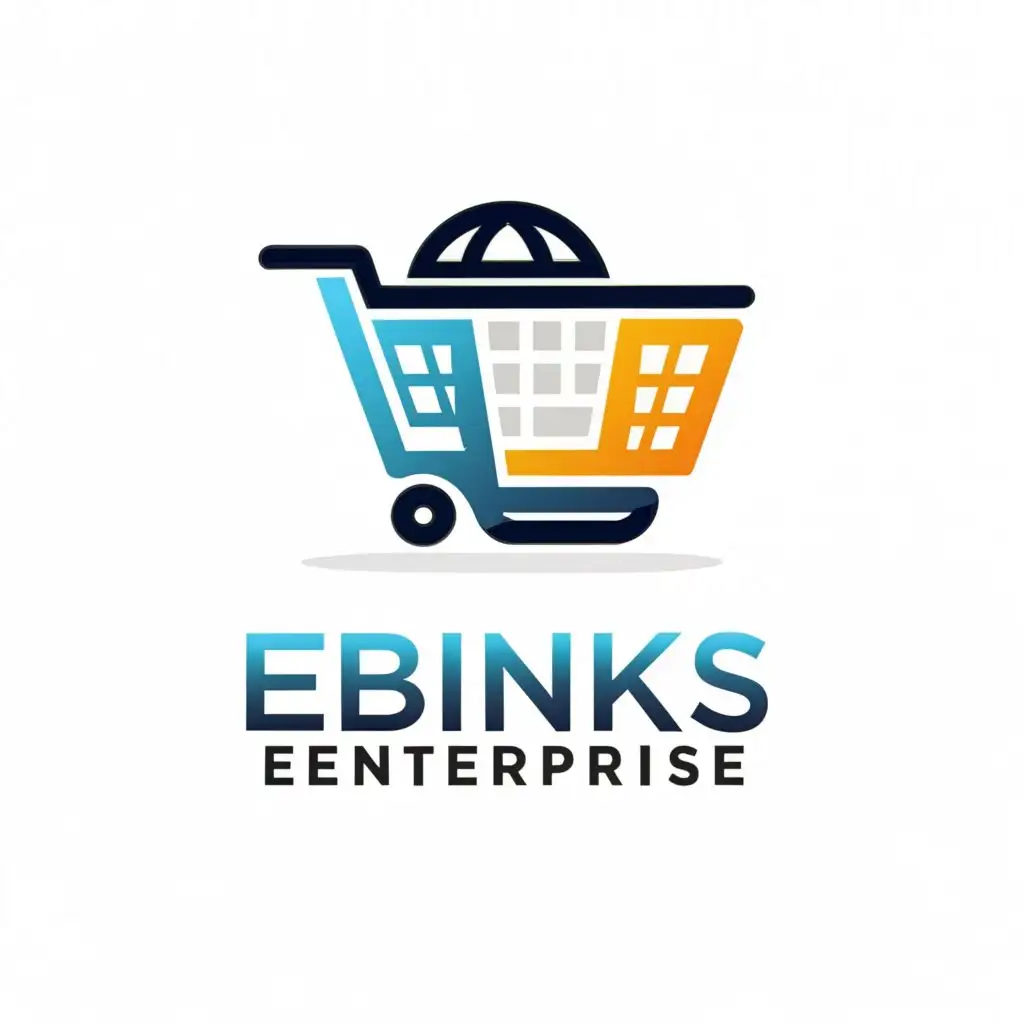 a logo design,with the text "EBINKS Enterprise", main symbol:existing e-commerce business,Moderate,clear background