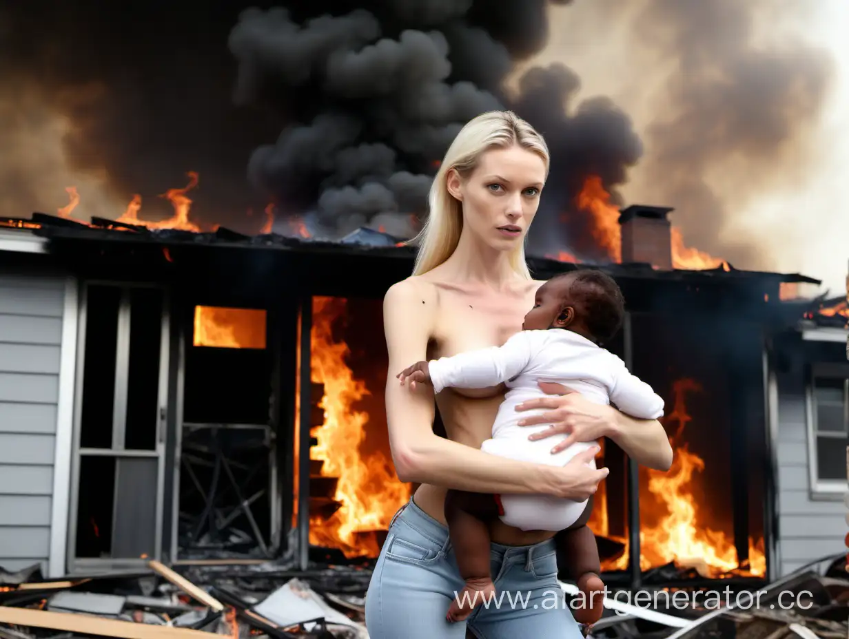 Courageous-Woman-Rescuing-Infant-from-House-Fire