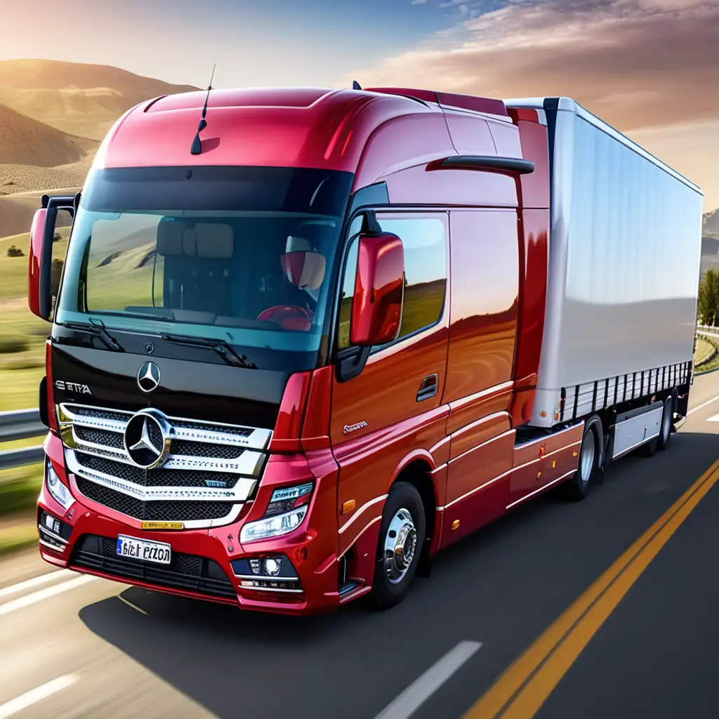 MercedesBenz Travego and Setra Trucks in Red American Truck Simulator