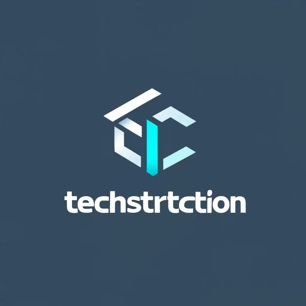 logo, technology, with the text "Techstruction Company", typography, be used in Technology industry