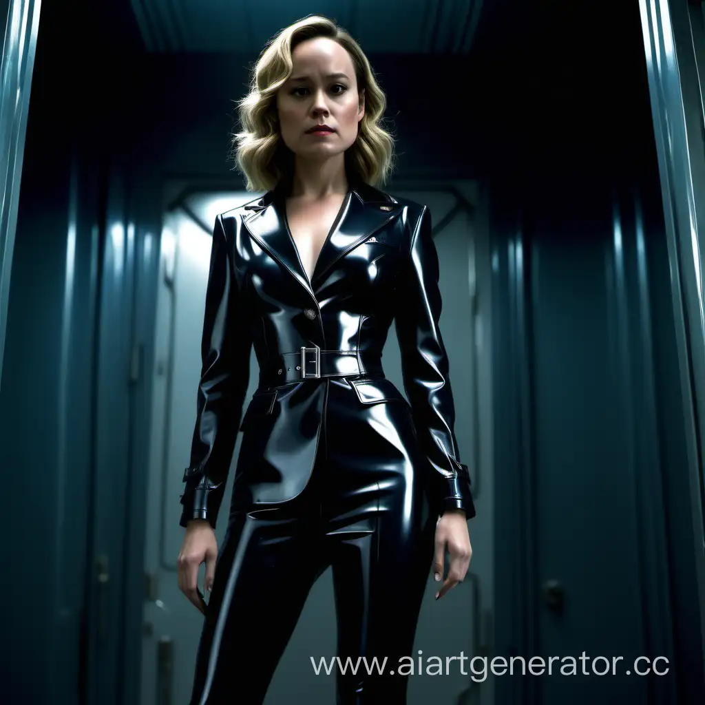 Brie-Larson-Latex-Futuristic-Film-Noir-Detective-Horror-Scene