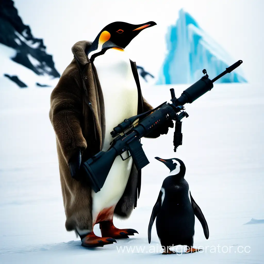 Пингвин с РПГ в Антарктиде