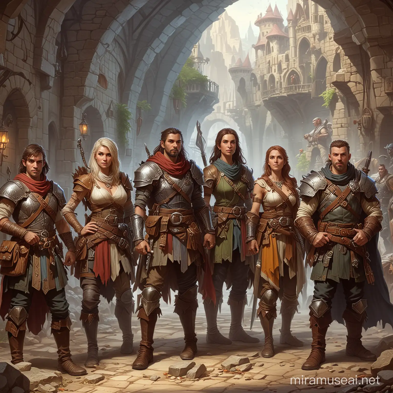 Medieval Fantasy Tavern Scene Dungeons and Dragons NPC