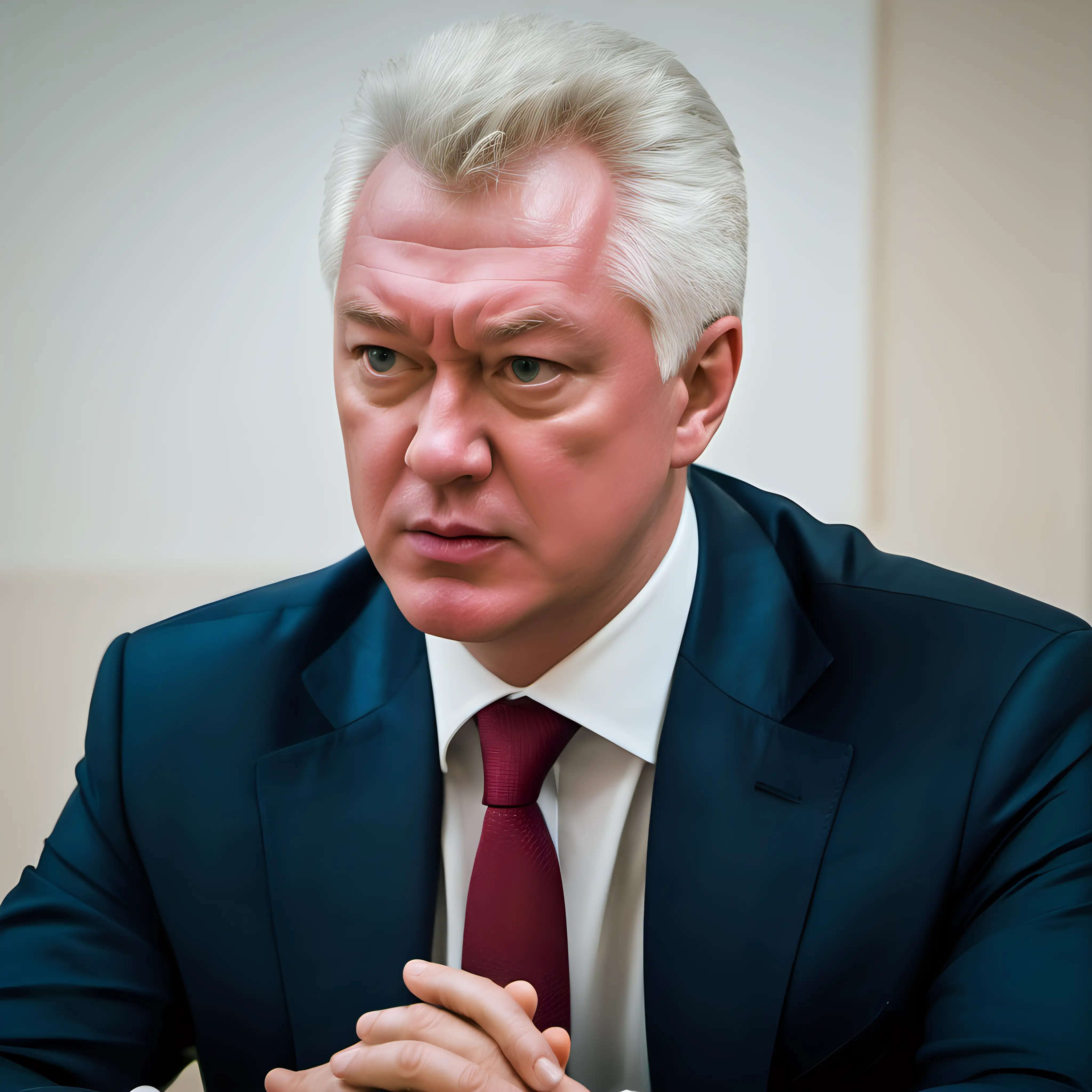 Mayor of Moscow Sobyanin Engaged in City Governance